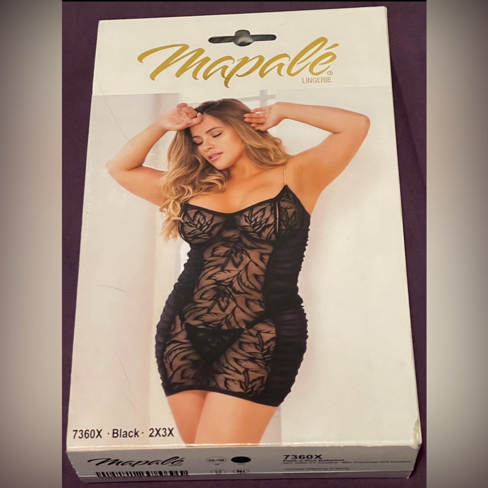 NWT Mapalé Black Chemise Size 2X/3X